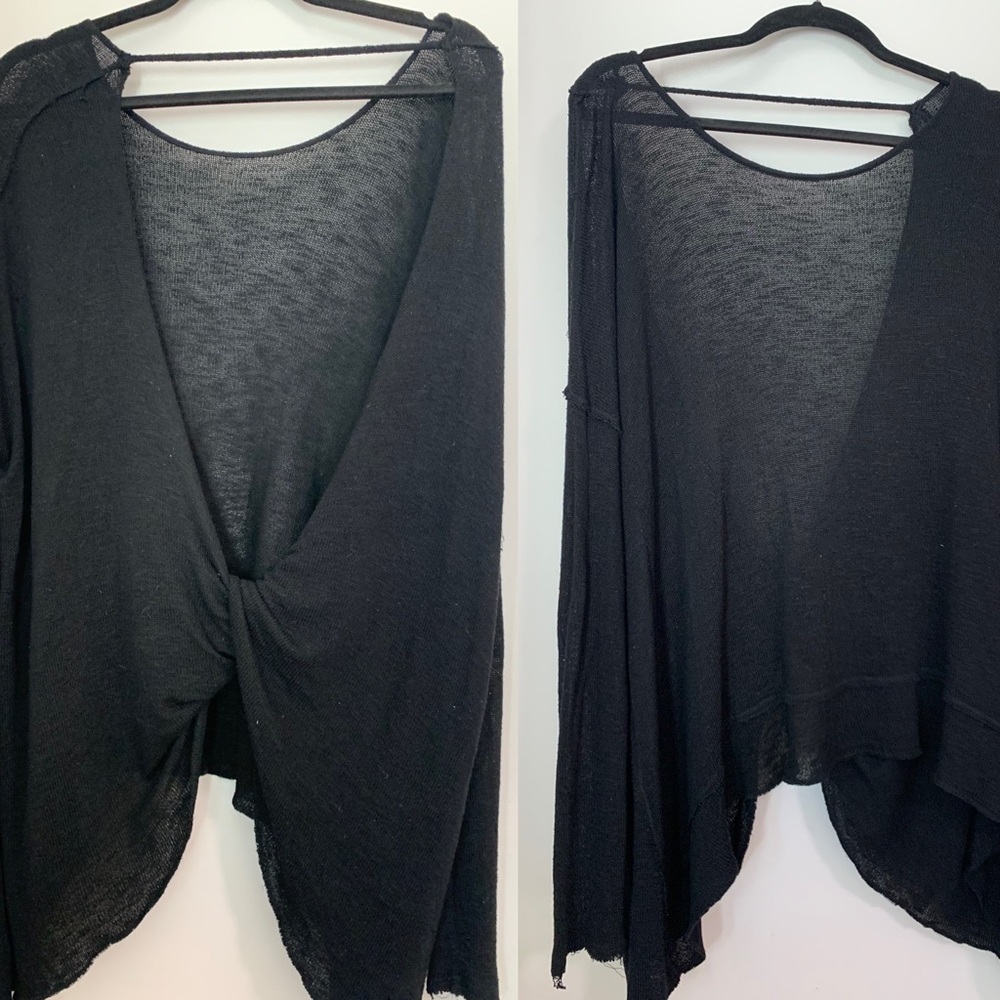 Free People backless sweater
